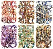 AurriiLeaf Baroque Alphabet Scrapbook Stickers Set, 156PCS Letters Ephemera for Scrapbooking, Junk Journaling, Crafting, DIY Projects, Diaries, and Art Supplies