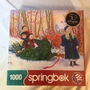 Springbok 1000 Piece Jigsaw Puzzle Yuletide Ride Christmas Sealed New Free Ship!