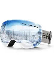 Ski Goggles - Anti-Fog OTG UV Protection Snow/Snowboard Goggles for Men Women Ad