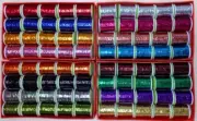 Fly Tying Mylar Tinsel Thread 80 Spools ( 5 X 16 colors) Holographic Tinsel