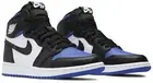 Nike Air Jordan 1 Retro OG High Black/White/Royal Toe GS Kids Sizes NEW