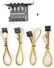 HDD Hard Drive Power Supply Switch SATA Drive Controller 4 Port 15Pin High Temperature Long Lasting Module for Desktop PC Devices
