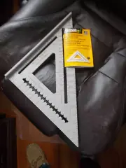 New with Booklet Johnson RAS-120 12" Professional Aluminum Rafter Angle Square