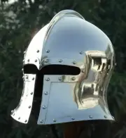 SCA LARP 18GA Medieval Barbuta Helmet /Great Knight Templar Helmet Replica AD03