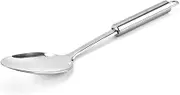OFFSCH 2pcs Stainless Steel Soup Spoon Kitchen Gadget for Home Restaurant Hotel Use with Non Slip Handle for Dessert Ice Soup Serving Silver