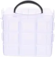 Veemoon Storage Boxes Multi-layer Tape Storage Holder Tabletop Safe Plastic Material