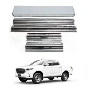 SILL SCUFF PLATE CHROME STAINLESS STEP DOOR FOR MAZDA BT-50 TF 2021-2023 4 DOORS (for: Mazda)