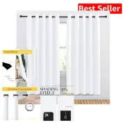 Thermal Insulated Grommet Curtains - Light-Filtering Panels, 70x72, Pack of 2