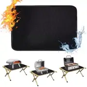 25 x 19.5in Fireproof Grill Mat for Outdoor Grill - 2mm Thickened Heat Resist...