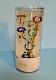 Garden Themed Outdoors Wine Glass Marker Charms Set of 6 NIP