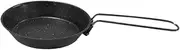ＫＬＫＣＭＳ Frying Pan Camping Skillet Multipurpose Easy to Clean Folding Handle Nonstick Fry Pan for BBQ Kitchen Picnic Backpacking, 12cm