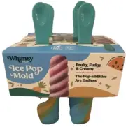 Whimsy ice pop mold the possibilities are endless! color blue, orange swirl