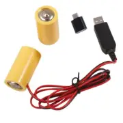 Power Supply Cable 3V LR14 C Battery Eliminators Cable with Type C Adapter