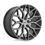 Niche 1PC M262 Mazzanti 20x10.5 5x112 40mm Gloss Black Brushed Face Wheel