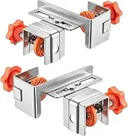 Drawer Panel Positioning And Fixing Clips, Adjustable Stainless Steel Mounting Clamps For Cabinet Assembly, Furniture Carpentry Jig For Precise Installation Tasks