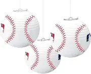MLB Pro Baseball Sports Banquet Theme Party Hanging Decoration Paper Lanterns