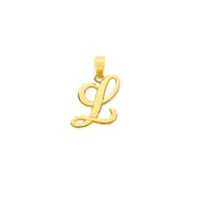 9ct Gold Script Initial 'l' Pendant