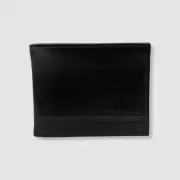 Perry Ellis Portfolio Men's Black Smooth Bifold Wallet