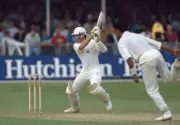 England batsman Graeme Hick during his innings of 63 runs in - Cricket Photo 1