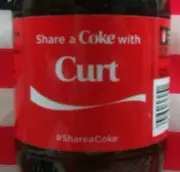 Share A Coke With Curt Personalized Coca Cola Bottle 2015 USA