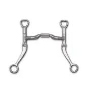 Myler Flat Shank Low Port Comfort Snaffle Bit MB 04