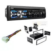 Single DIN Bluetooth Car Stereo Radio install kit for 1992-2006 Honda & Acura