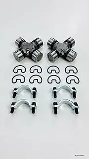 2 x Front Propeller Shaft U-Joint KIT Compatible with Jeep Wrangler 1987-2006 DCVJ/TJ/002A