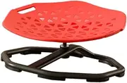 Qianly Kids Swivel Chair Rotating Stool Octagonal Base Wobble Chair Sensory Toy Improve Balance Improve Reaction and Concentration, Red