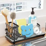 Sponge Holder for Kitchen Sink - Sink Caddy Organizer with Water Absorbing St...