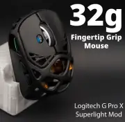 Gaming Mouse Wireless Logitech Superlight Mod Fingertip Grip 32g G Pro X Custom