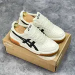 [AT] ASICS COURT MZ CREAM 黑膠運動鞋奶油色黑色條紋圖案復古熱門潮流