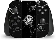 Official Chelsea Football Club Black Marble Mixed Logo Vinyl Sticker Gaming Skin Decal Cover Compatible with Nintendo Switch Joy-Con Controller