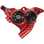 Hope RX4+ Disc Brake, SRAM F Flat Mount (No Lever), Red