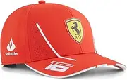 [PUMA] Scuderia Ferrari Kids 2024 Charles Leclerc Cap Burnt Red One Size Fits Most, Burnt Red, One size