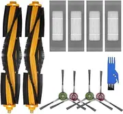 Replacement Parts for ECOVACS OZMO T8 T9 N8pro Robot Vacuum,Main Side Brush Filter Mop Cloth Bluetool Brush Accessories Kit for Home and Kitchen Cleaning (Set 2)