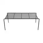 Pantry Storage Shelf Metal Black Kitchen Organizer Rack Spice Jar Can Holder.