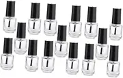 HONMEET Diy Nail Art Collection 25pcs Glass Nail Polish Bottles Brush 5ml Capacity