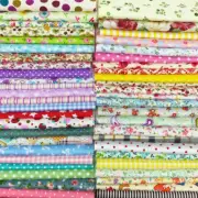 Flic-Flac 200Pcs 4 X 4 Inches (10Cmx10Cm) Cotton Craft Fabric Bundle Squares Pat