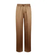 Herno Drawstring Elastic Waist Pants IT40,IT42 Brown