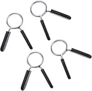 BELLIFFY 4pcs 30mm Dumbbell Barbell Clamps Spring Clip Collars Sturdy Weightlifting Gym Accessories