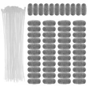 50Pcs Washing Machine Lint Trap Stainless Steel Lint Snare Traps with 50 cagKo
