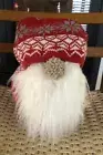 NWT Pottery Barn Sven Gnome Plush Shaped Pillow Christmas Decor Holiday Winter