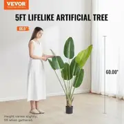 Artificial Birds Of Paradise Tree, 1.5m Tall Faux Plant, PE Material & Anti-Tip Tilt Protection Low-Maintenance Plant, Lifelike Green Fake Tree for Home Office Warehouse Decor Indoor Outdoor