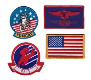 4pc Goose Nick Bradshaw Top Gun Patch for VELCRO® BRAND Hook Fasteners