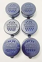 6 Salt and Pepper Caps for Corona Bottles - Blue Plastic Bottle Caps - FOOD SHAKER