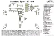 MITSUBISHI MONTERO SPORT 1999 DASH TRIM KIT e