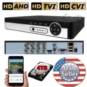 Sikker 8 channel 4MP 5MP 2K wired camera DVR recorder System with 8TB hard drive