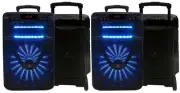 Pair of MR Dj ACE Bluetooth Speaker15" Portable Speaker with Bluetooth/Rechargea