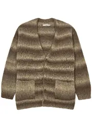 Nudie Jeans Kent Striped Wool-blend Cardigan - Multicoloured - M M
