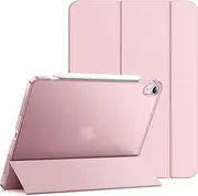 JETech Case for iPad Air 11-Inch M3/M2 (2025/2024), iPad Air 5/4 (2022/2020 5th/4th Generation 10.9-Inch), Slim Stand Hard Back Shell Cover with Auto Wake/Sleep (Pink)